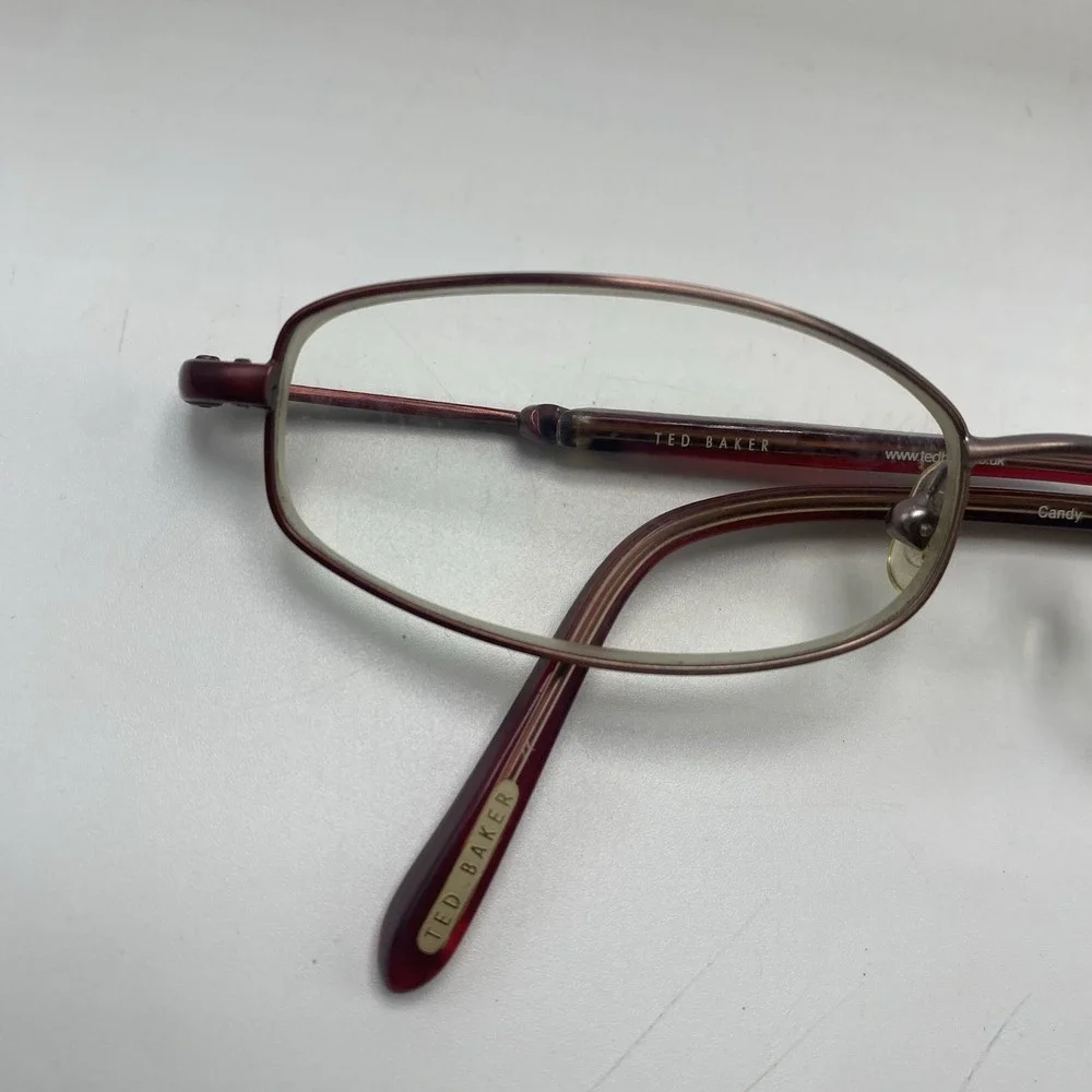 Ted Baker Eyeglasses FRAME ONLY Candy B108 50-18-135  Brown Rose gold 567
